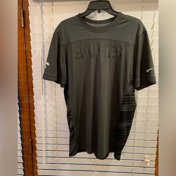 Nike NFL On Field Apparel Dri-Fit Saints Shirt Size Large - Picture 1 of 5